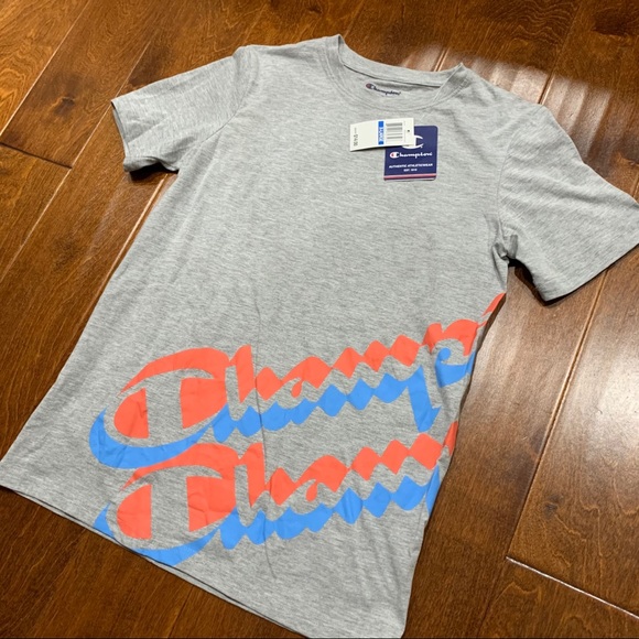 Champion Tops - Champion Side Logo Grey T-shirt Size XL
